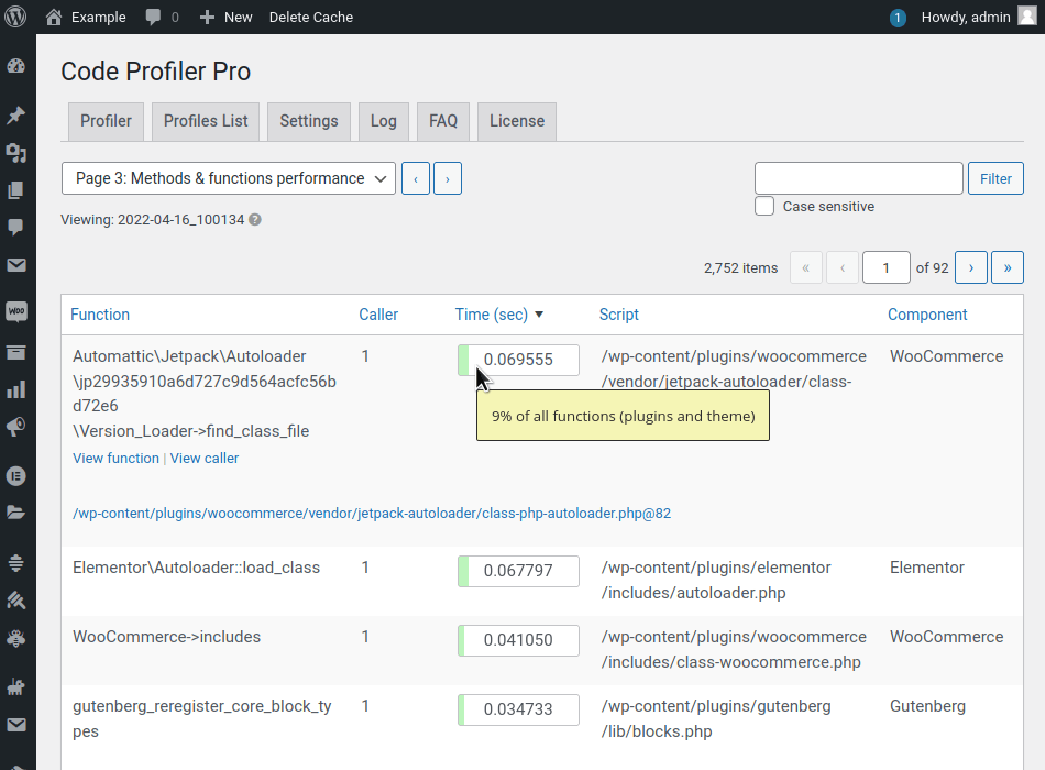 code profiler pro