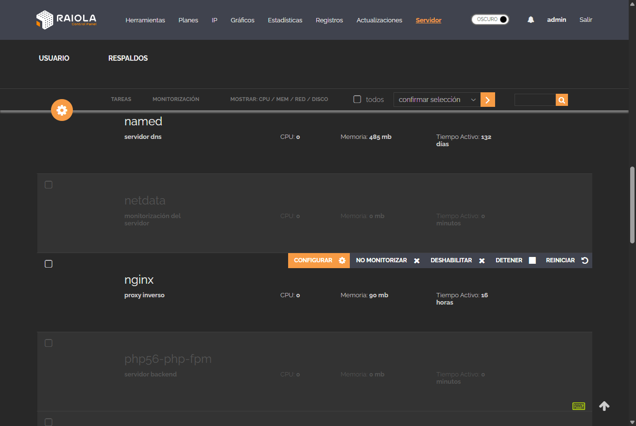 configurar nginx servidor web raiolacp  
