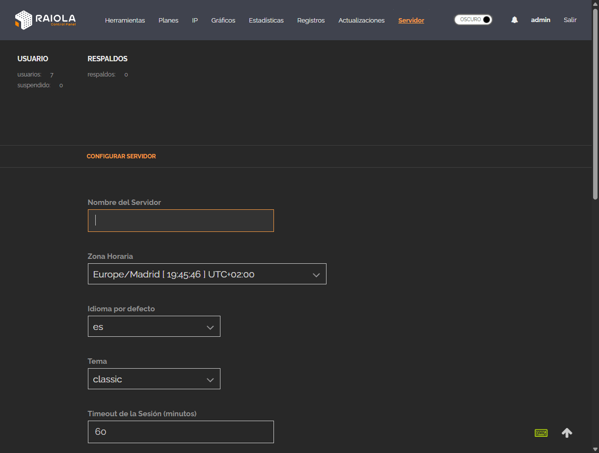 configuracion avanzada vps raiolacp