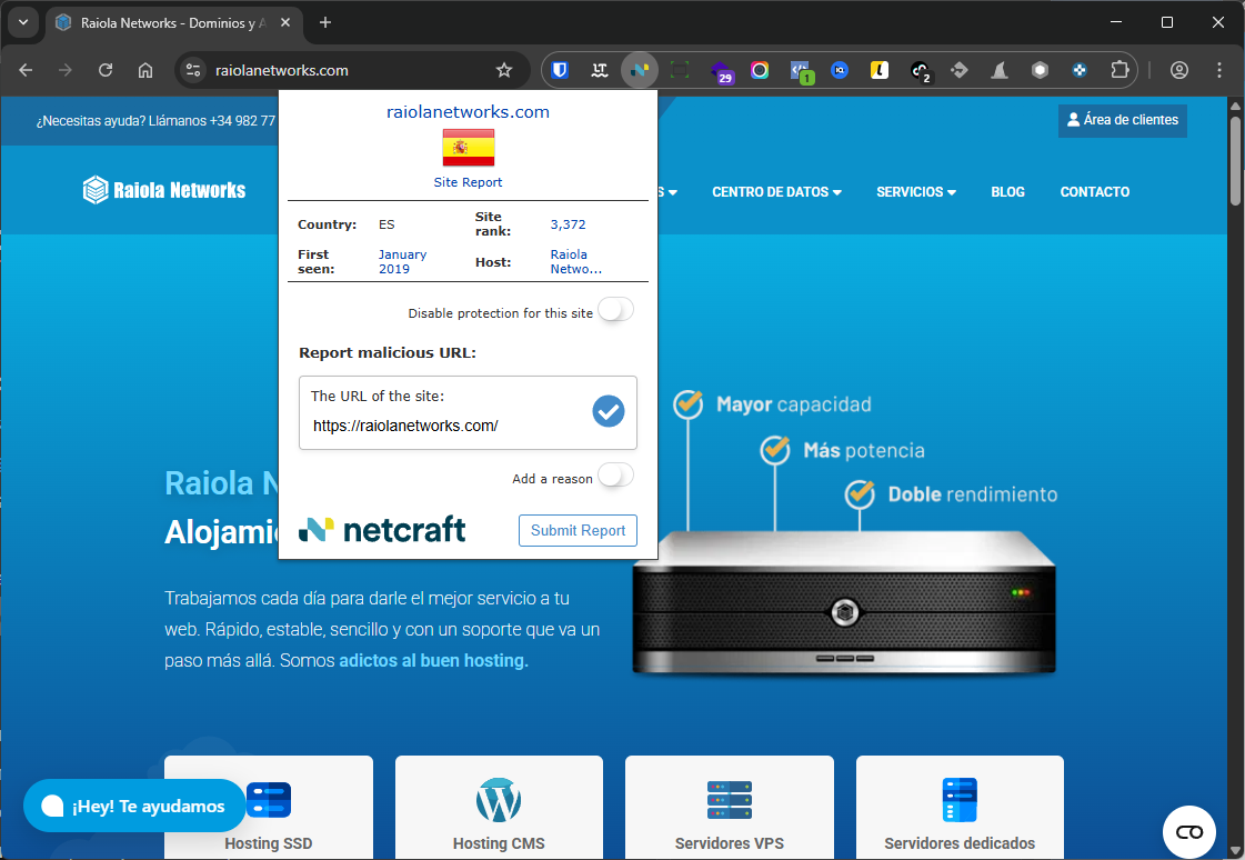 extension de netcraft