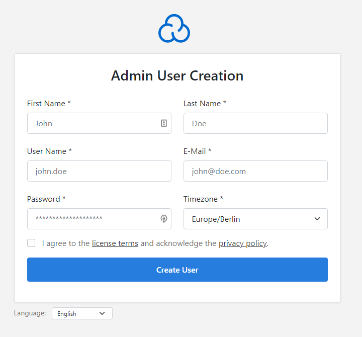 registo cloudpanel